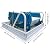 TECHTONGDA 10.5ft Blue Attic Ladder Ceiling Pull Down Folding Stairs with 13 Steps Adjustable & Space Saving Attic Stairs Mg-Al Alloy Step Ladder Opening Size 31.5'' x 35.4'' Attic Access Ladder