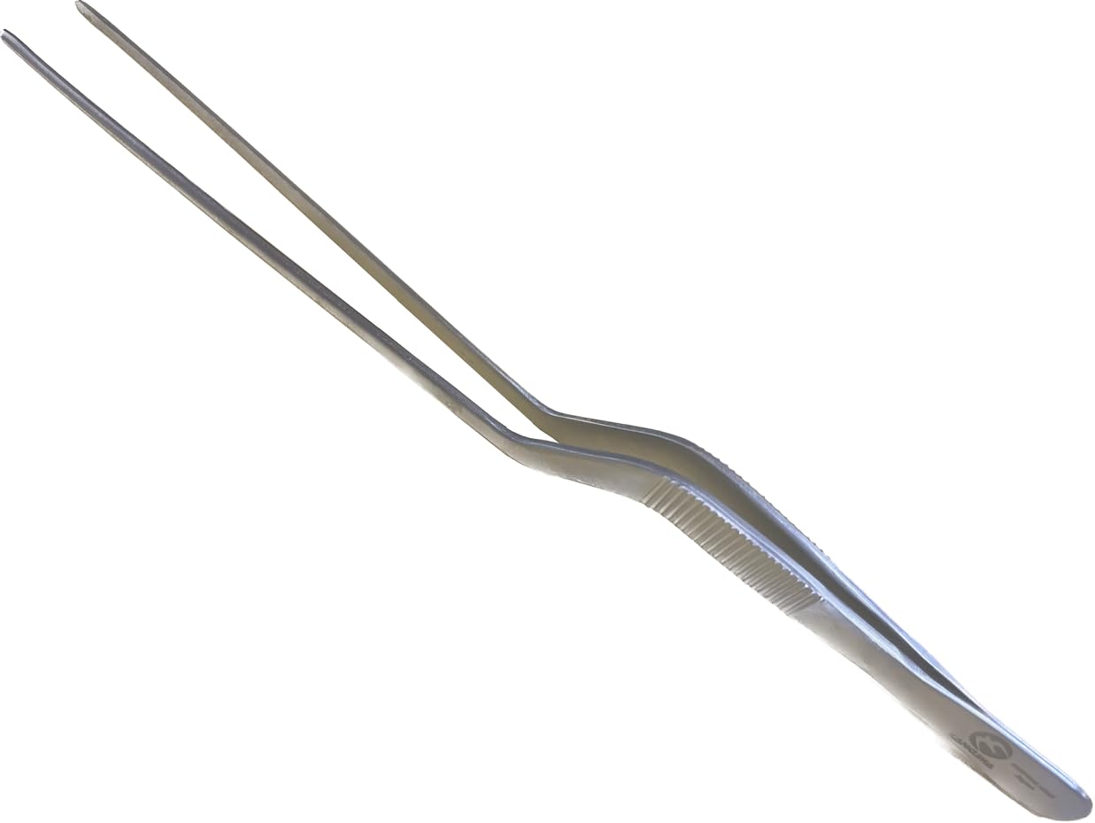 Amazon | Chef TONGS シェフトング 調理用 ピンセット 曲がり