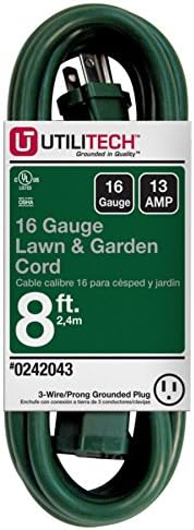 Utilitech 8-ft 13-amp 16-gauge Green Outdoor Extension Cord