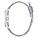 GUESS Women's 36mm Watch - Blue Strap White Dial Silver Case