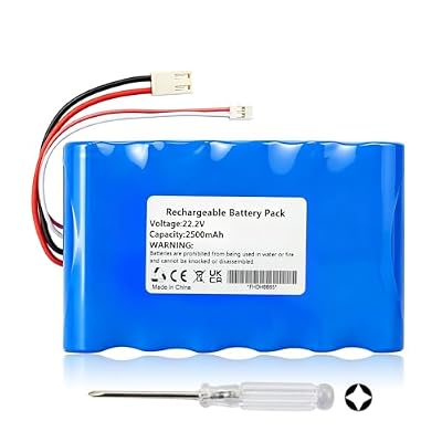 Battery Replacment for Tineco FW020100US, iFLOOR IPX4, FW15M-01, HF10E-01 Wet Dry Vacuum, Compatible with Tineco 61SR18650-2200, 6ICNMR19-66, 6IRS18650, 6ISR18650-2500 Battery with Tool 22.2V 2500mAh
