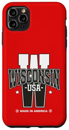 American Home Pride Retro Wisconsin vintage Wisconsin Carcasa para iPhone 11 Pro Max