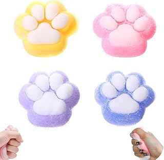 لعبة إسفنجية ناعمة على شكل مخلب قطة، مصممة لتخفيف التوتر بطريقة مرحة ومسلية، 4 قطع