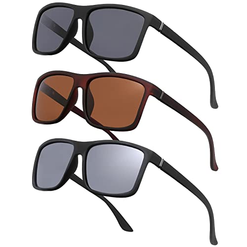 NIEEPA Men's Sports Polarized Sunglasses Square Frame Glasses NP1007