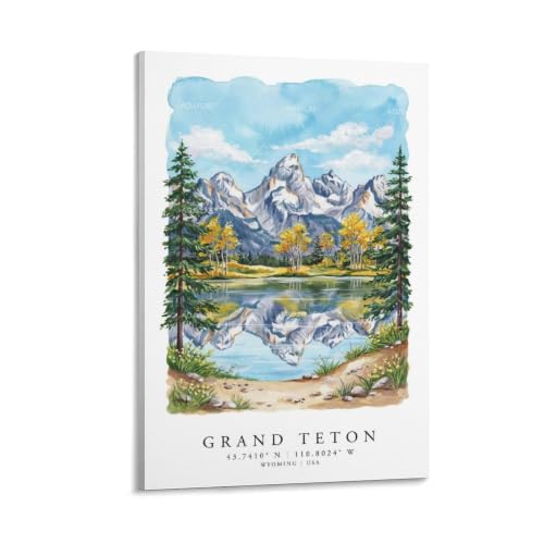 Impression Grand Teton peinture paysage esthétique aux finitions artistiques