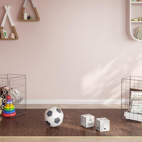 EVA Foam Floor Tiles 6-Pack - 24 SQFT Woodgrain Puzzle Mats for Floor - Interlocking Foam Tiles for Family Room or Gym Flooring by Stalwart (Dark)