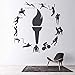 Price comparison product image ganlanshu Olympic torch sports crown wall decal wall sticker for bedroom and living room modern home decoration 45cmx45cm