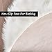 Ruedong Faux Fur Fell Teppich Schaffell Weiß 60x90 cm, Longhair Flauschiger Teppich Lammfell für Wohnzimmer Weicher Deko Schlafzimmer Stühle Sofa