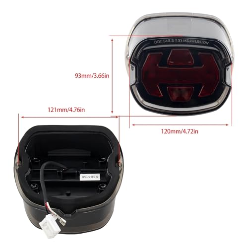 Feu stop pour Softail résistant aux vibrations pour moto Dyna XL - 5