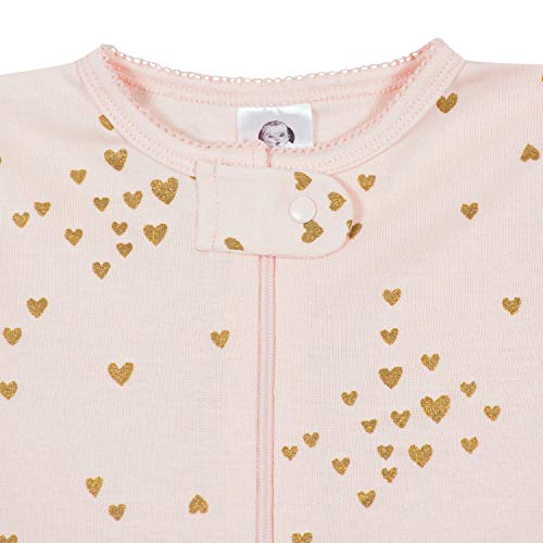 Image of Gerber Baby Girls 2-Pack Footed Pajamas
