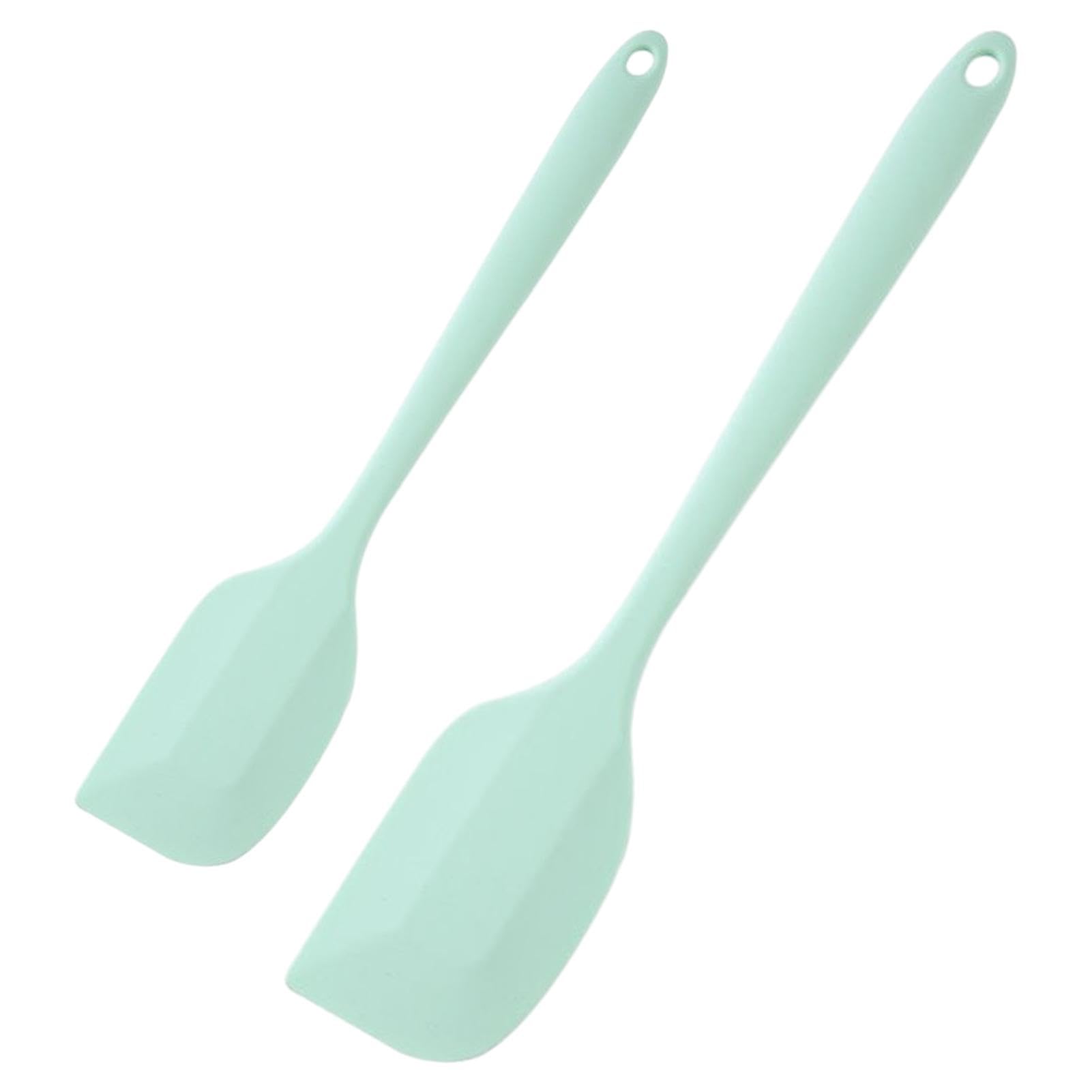 2Pcs Silicone Spatula for Cooking Heat Resistant Spoon Spatula Non Stick Rubber Spatula Small Silicone Spatula Set for Cake Baking Mixing