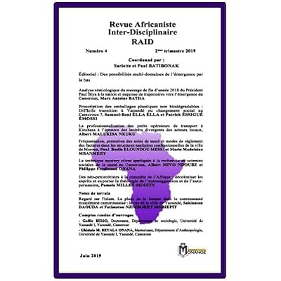 Revue Africaniste Inter-Disciplinaire (RAID), Num&eacute;ro 4, 2er Trimestre