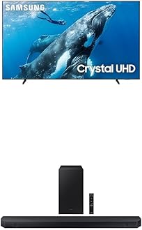 SAMSUNG 98-Inch Class 4K Crystal UHD DU9000 Series HDR Smart TV, Object Tracking Sound Lite, (UN98DU9000, 2024 Model) w HW-Q600C 3.1.2ch Soundbar w/Dolby Audio, (Newest Model)