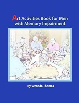 Paperback Art Activities Book for Men with Memory Impairment Book