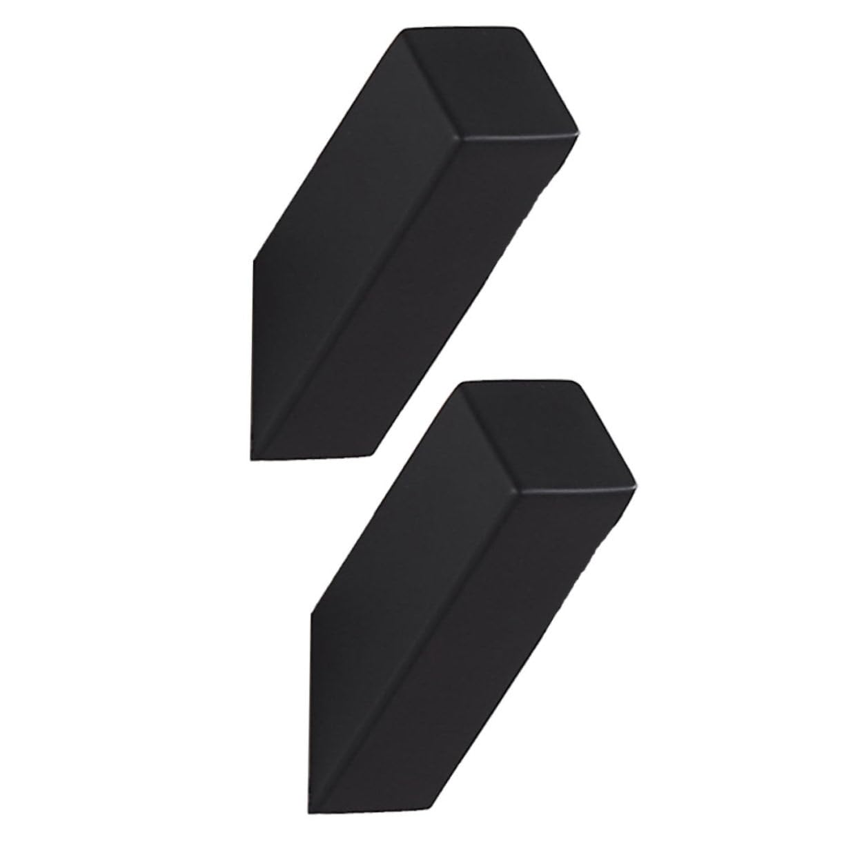 Tofficu 2 Series Gancho De Pared Percheros Individuales Cocina Baño Percheros Decorativos Percha Sencilla Gancho Para Colgar En La Pared Acero Inoxidable Black 2 Piezas*2