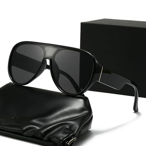 Vintage Oversized Pilot Sunglasses Women Shades Big Frame Popular Punk Men Pilots Sun Glasses UV4003