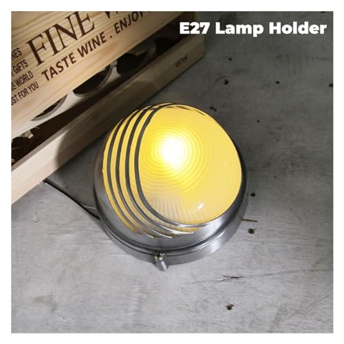 Applique LED IP65 à culot E27 avec diffuseur en verre hermétique - 3