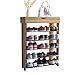 DlandHome Regały na buty, wąskie, drewniane, z 5 poziomami, 75 x 30 x 94 cm, organizer do przechowywania butów, do przedpokoju, na klatkę schodową, do salonu