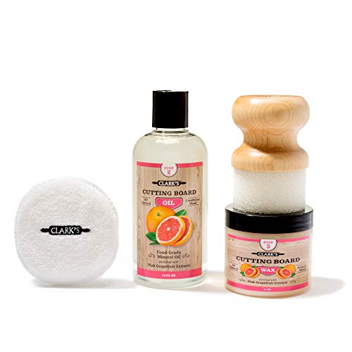 CLARK'S Cutting Board Finishing Kit | Pink Grapefruit Scent | CLARK'S Cutting Board
