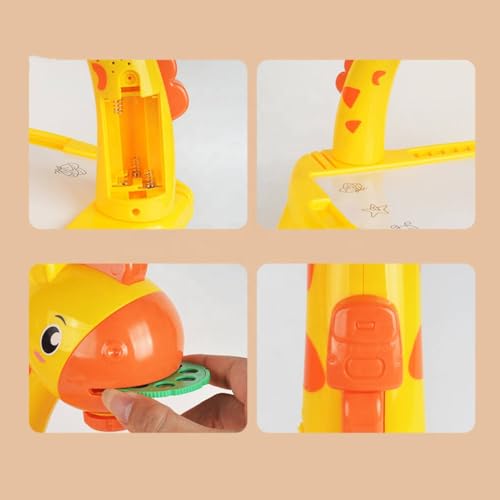 Image of Cable World Drawing Projector for Kids, Art and Crafts, Drawing Board with 12 Color Pens, Kids Drawing Projector Table - Trace and Draw Art Sketcher Desk with Pattern Slides, Markers and Blank Book