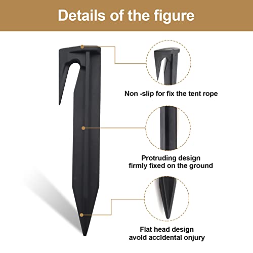 SUPRBIRD 100 Piquetas de Fijación，Tierra para El Cable Delimitador del Robot Cortacésped Clavos Robot cortacésped Cable Clavijas de fijación Compatible con Bosch,Husqvarna,Worx,Yard Force,Gardena