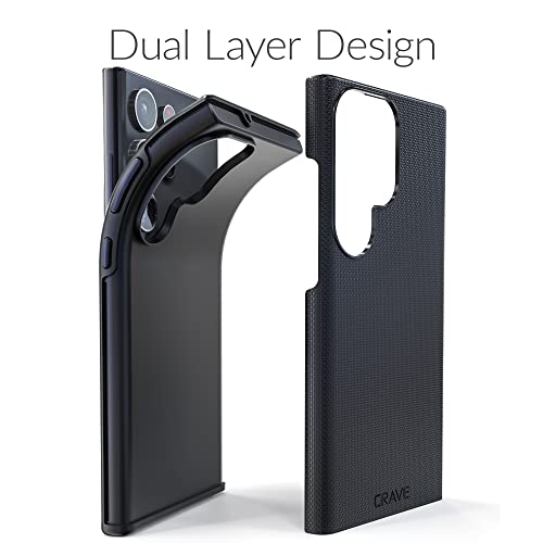 Image of Crave for Samsung Galaxy S23 Ultra Case, Shockproof Protection Dual Layer Case for Samsung Galaxy S23 Ultra (6.8 inch) - Black