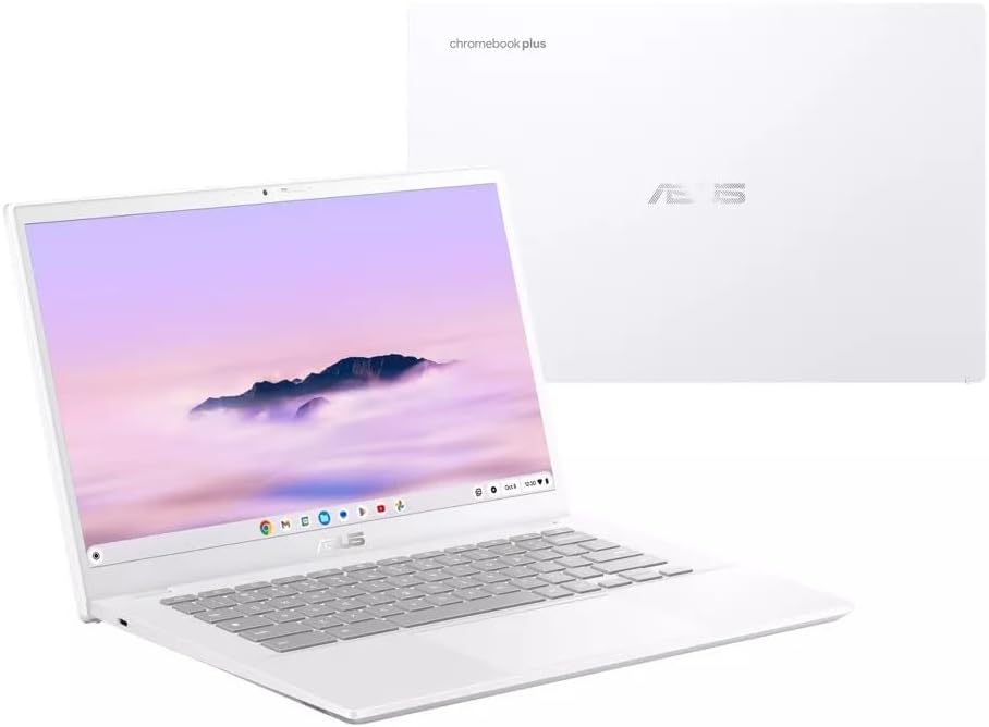 Asus Chromebook Plus CX34 CX3402CBA-DH388-WH 14" Chromebook - Full HD - Intel Core i3 12th Gen i3-1215U - 8 GB - 128 GB Flash Memory - Pearl White