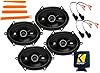 Kicker DS- Series Speakers 6X8 inch for Ford F-150 1999-2014 Upgrade Kit - 4 Pack of Speakers with Harness 72-5600, Coaxial Audio Front & Rear Door DSC680, 43DSC6804 w/Full Size Trim Tools