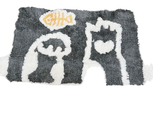 ���փ}�b�g �����C�}�b�g �O���[ �L�̎� ���� 45x65cm