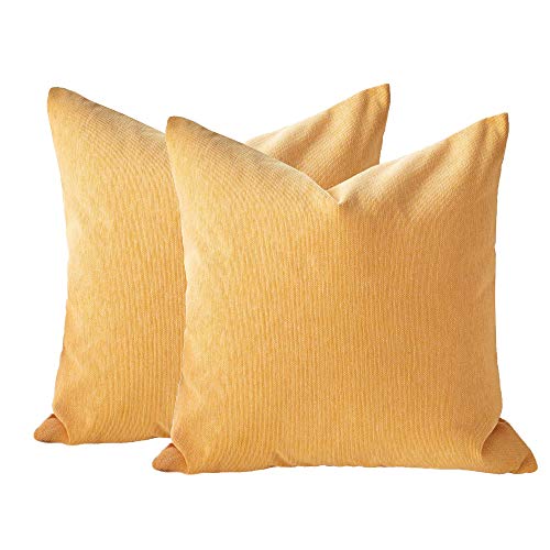 Homey COZY 95247-MUSTARD-2PK Accent Pillow, Mustard