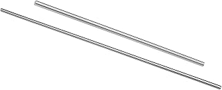 uxcell Round Steel Rod Set, 3mmx 200mm and 4mmx150mm HSS Lathe Bar Stock Tool, for Shaft Gear Drill Lathes Boring Machine Turning Miniature Axle, Cylindrical Pin DIY Craft Tool, 10pcs