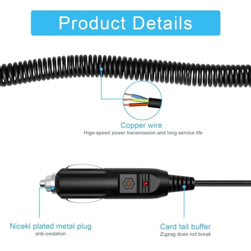 HISPD Car DC Adapter for Uniden Bearcat BC145XL BC560XLA TrunkTracker III Auto Vehicle