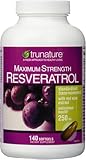 TruNature Resveratrol Plus - 140 Vegetarian Capsules