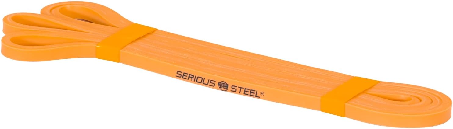 Serious Steel Fitness 37″ Resistance Training Bands (Portable Exercise Band System Training Bands- Great for Individuals Looking for Tension Throughout The Exercise)