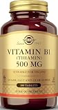 Solgar Vitamin B1 (Thiamin) 500 mg, 100 Tablets - Energy Metabolism