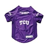 Littlearth NCAA TCU Horned Frogs Stretch Pet Jersey, Team Color, Small