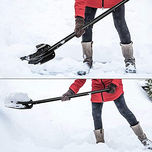 雪かきスコップ 除雪スコップ アルミ合金 108cm - 画像 5