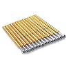 MEETOOT 100pcs P75-E2 Spring Test Probe Pogo Pin Test Tools Diameter 1.3mm Tapered Head 1.02mm Thimble Length 16.5mm PCB Test Pin Spring Contact Probe
