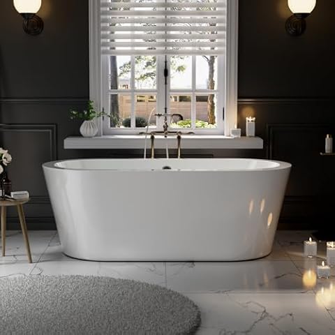 Empava 59" Stand Alone Acrylic Soaking SPA Tub Cover