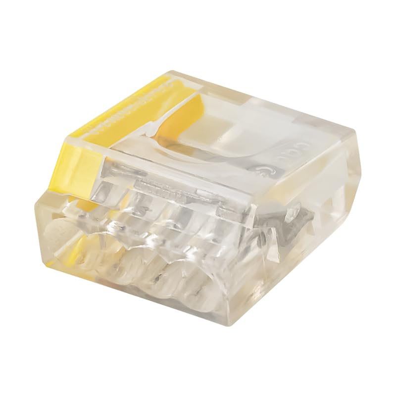 318 Pcs CMK25 Quick Push-in Wire Connectors Kit 2-5 Port Electrical Compact Terminal Block for 0.75-2.5mm² Wiring