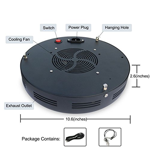 Mrhua 300W Ufo Led Grow Light, Full Spectrum Uv & Ir Grow Lamp With Cree Cob Higher Par Value Prow Light For Indoor Plants Hydroponics Veg And Flower #TOP6