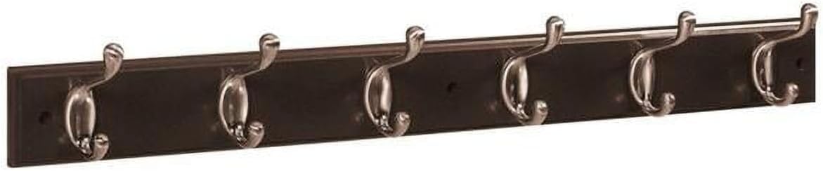 27 in. Wood Hook Rack