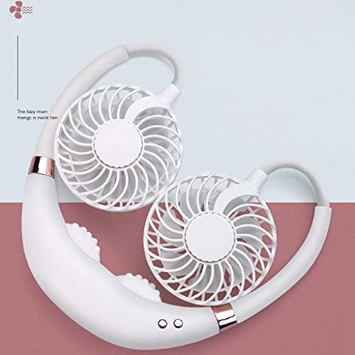 Ventilador para colgar en el cuello portátil y deportivo con masajeador USB para entrenar 5