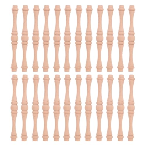 25 husillos de madera maciza para decoración artesanal en comedores y salas de estilo cálido