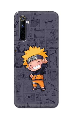 Image of PRINTFIDAA Printed Hard Back Cover Case for Realme 6 Pro Back Cover (Famous Anime Cartoon Character) -112