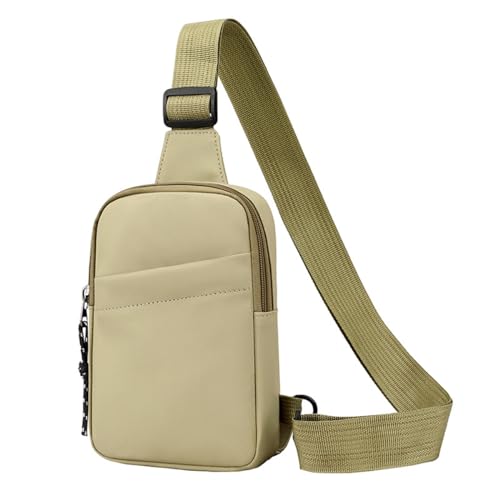 Wander Medium Anti Theft Travel Sling Bag Crossbody Bag, Waterproof Phone Chest Left or Right Shoulder Bag for Hiking