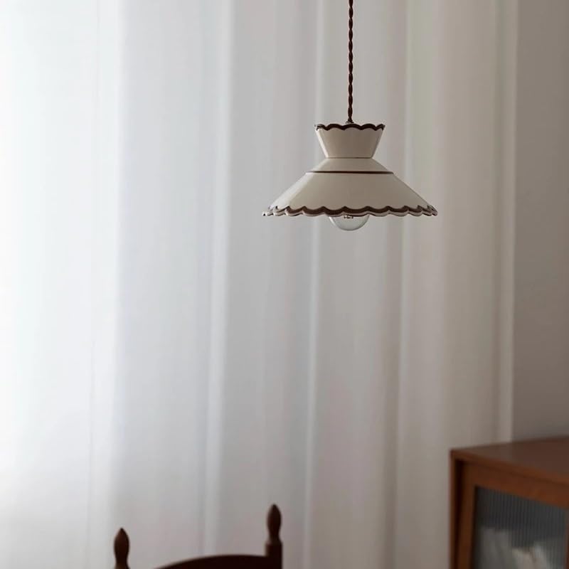 Lustre moderne luminaire suspendu en céramique rétro pour éclairage décoration maison salon
