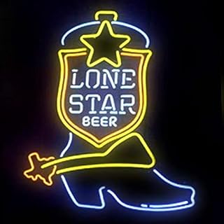 Beer Bar 24inx20in Lone Star Boot Neon Light Sign Beer Bar Handicraft SP140