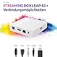 STRONG - Streaming Box Android TV 4K UHD - Leap-S3+ V2 - Chromecast Built-in - Kompatibel mit Google Voice Assistant - Dolby Atmos & Dolby Vision - Google Play, Netflix, Prime Video & mehr