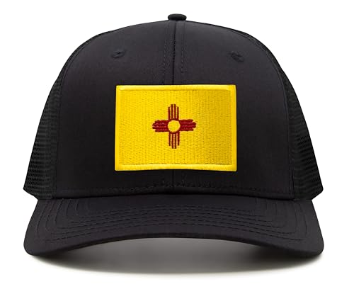 Image of International Tie State Hat for Men and Women, Adjustable Snapback Trucker Baseball Cap with Embroidered Patch